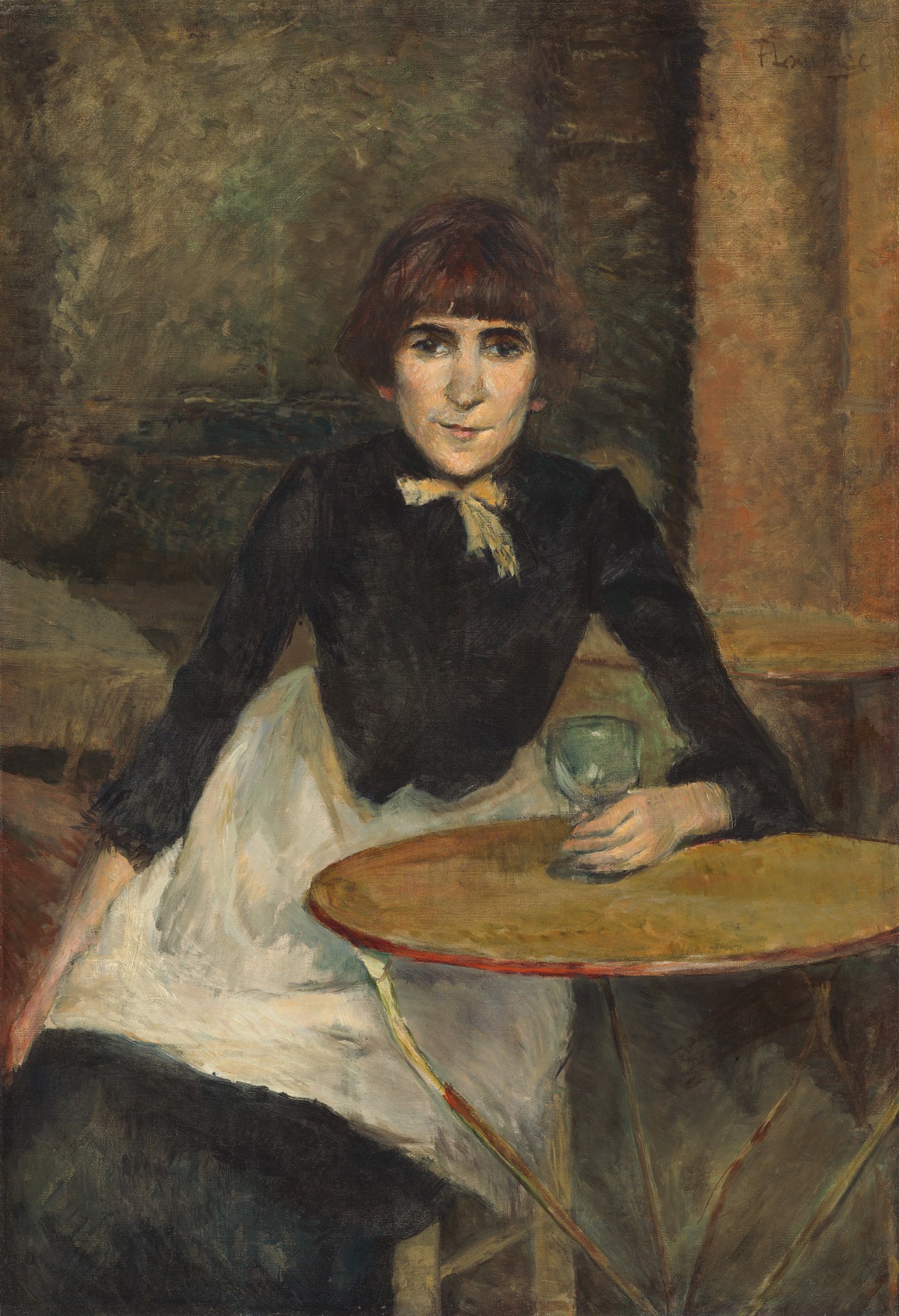 A la Bastille (Jeanne Wenz) - by Henri de Toulouse-Lautrec