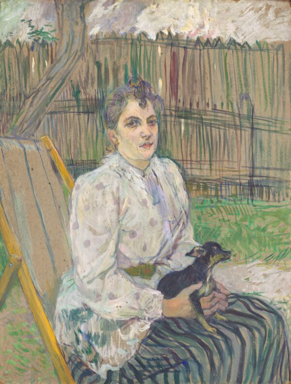 Lady with a Dog - by Henri de Toulouse-Lautrec
