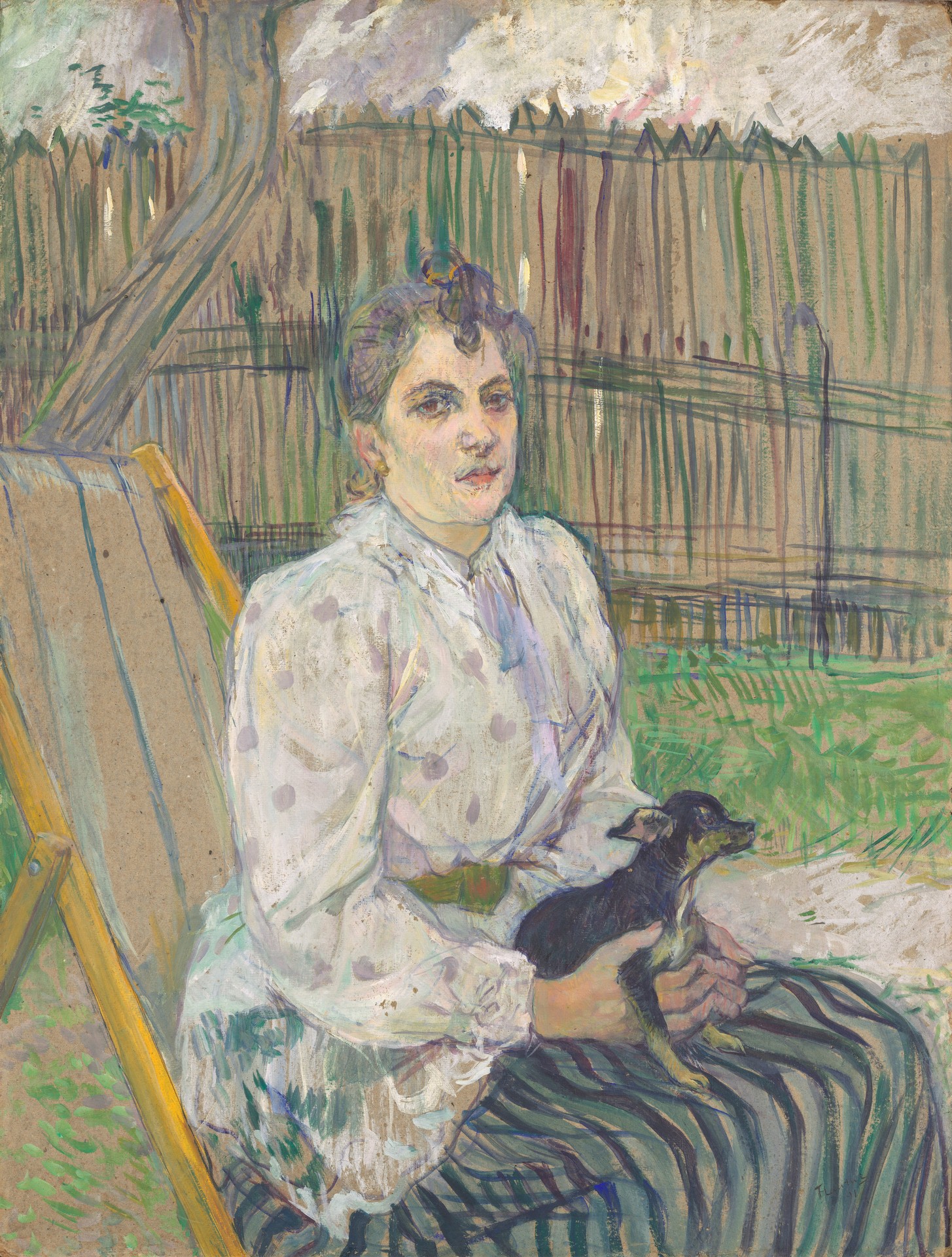 Lady with a Dog - by Henri de Toulouse-Lautrec