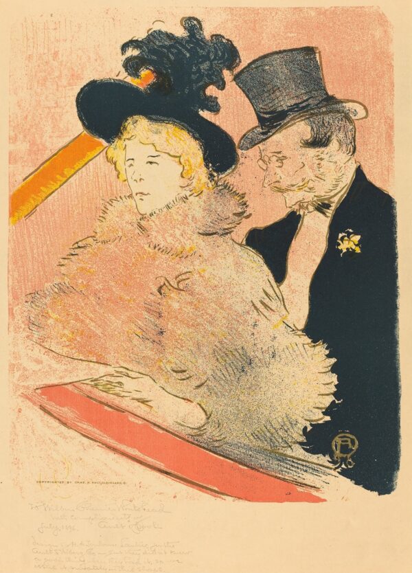 At the Concert (Au concert) - by Henri de Toulouse-Lautrec