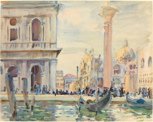 The Piazzetta - by John Singer Sargent