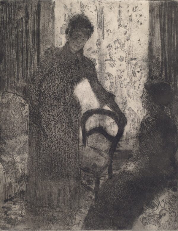 The Visitor - by Mary Cassatt