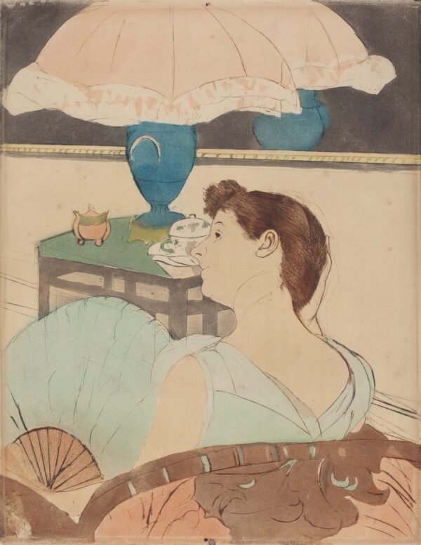 The Lamp - by Mary Cassatt