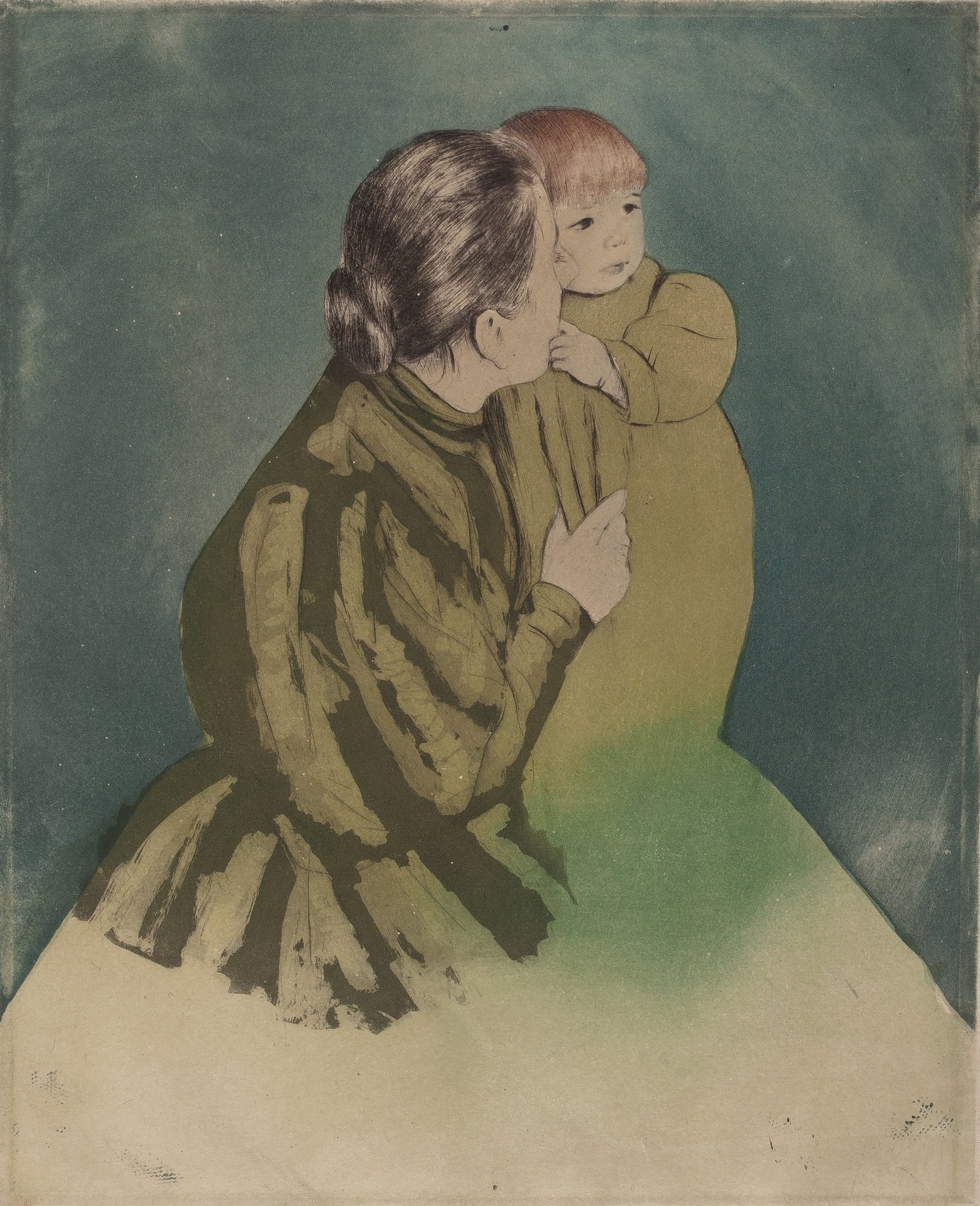 Peasant Mother and Child - by Mary Cassatt