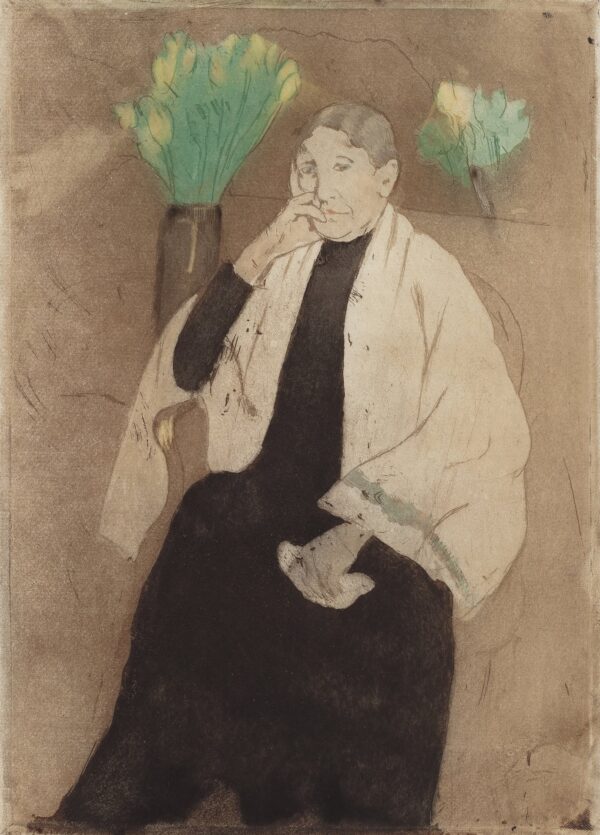 Portrait of the Artist's Mother - by Mary Cassatt