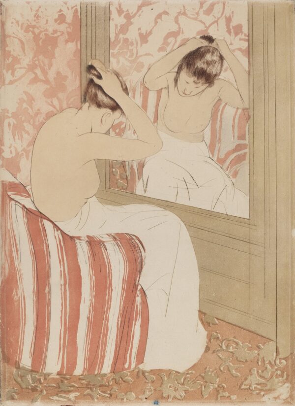 The Coiffure - by Mary Cassatt