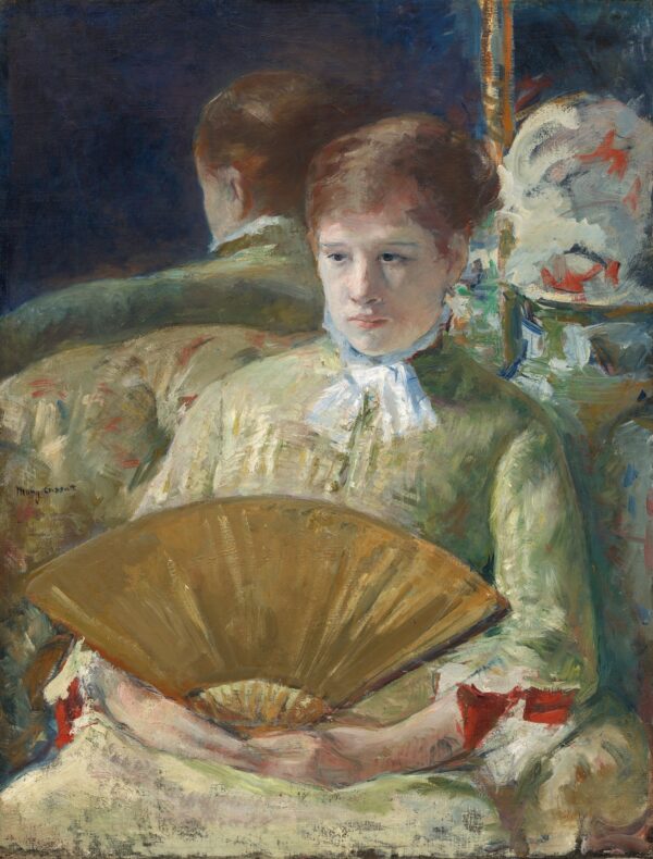 Woman with a Fan - by Mary Cassatt