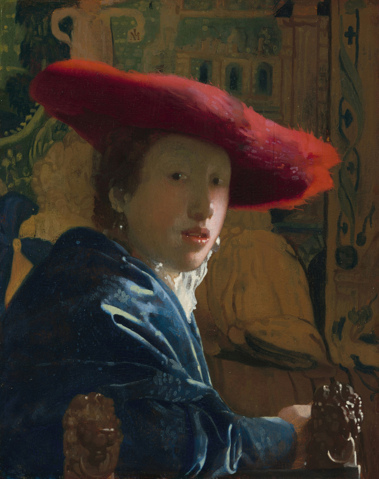 Girl with the Red Hat - by Johannes Vermeer