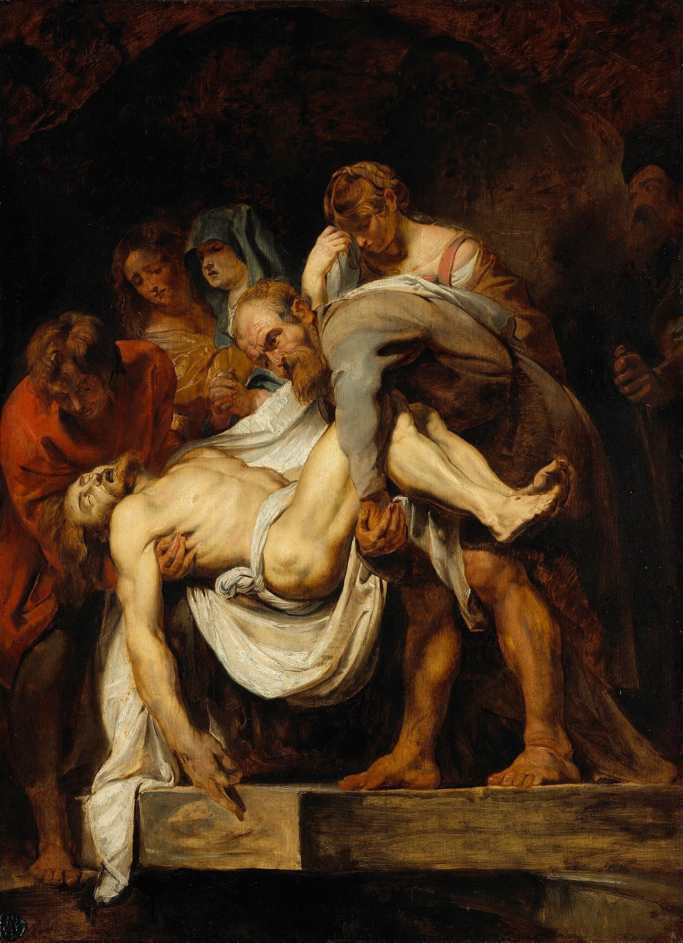 The Entombment - by Peter Paul Rubens