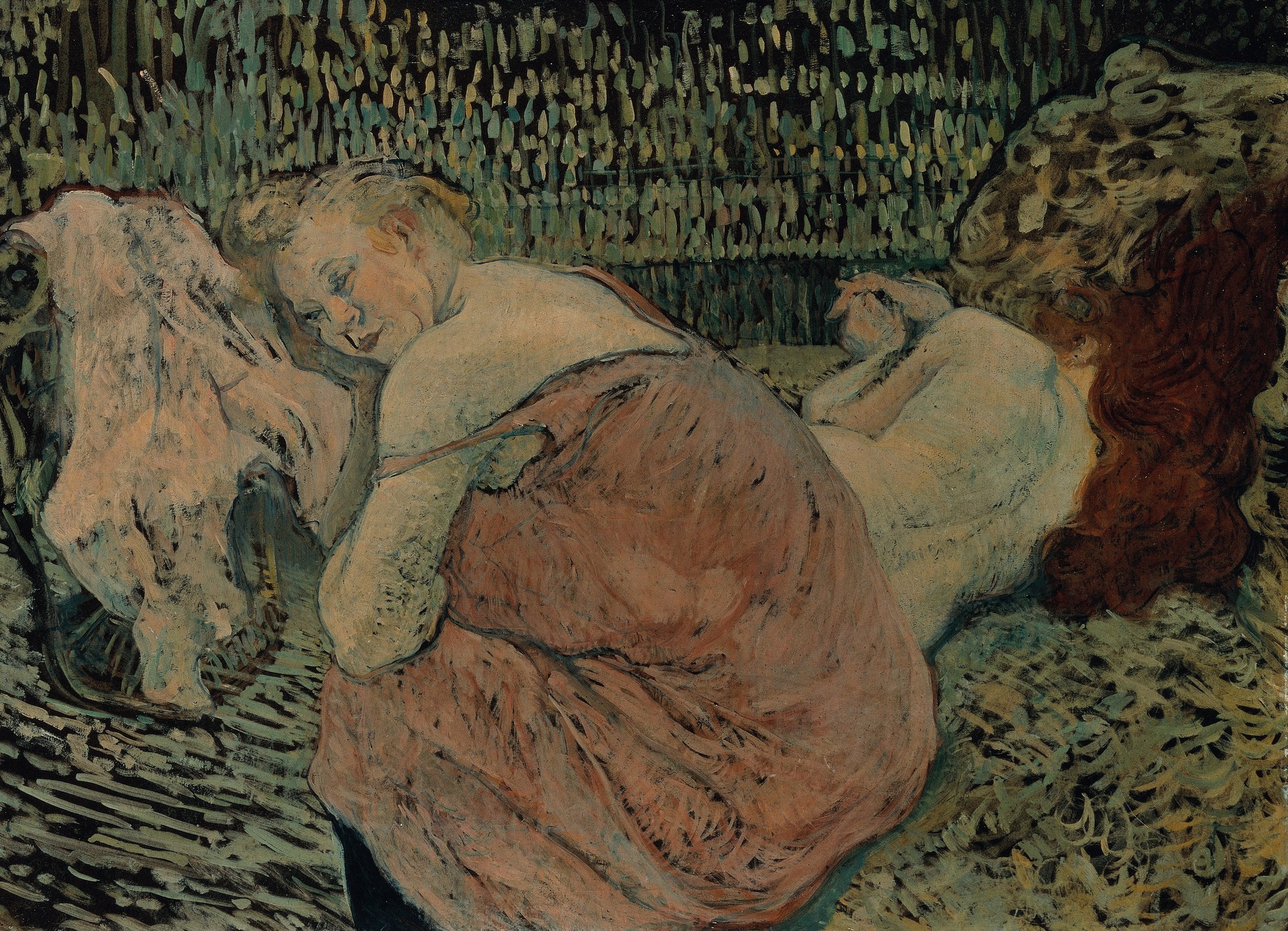 Two Friends - by Henri de Toulouse-Lautrec
