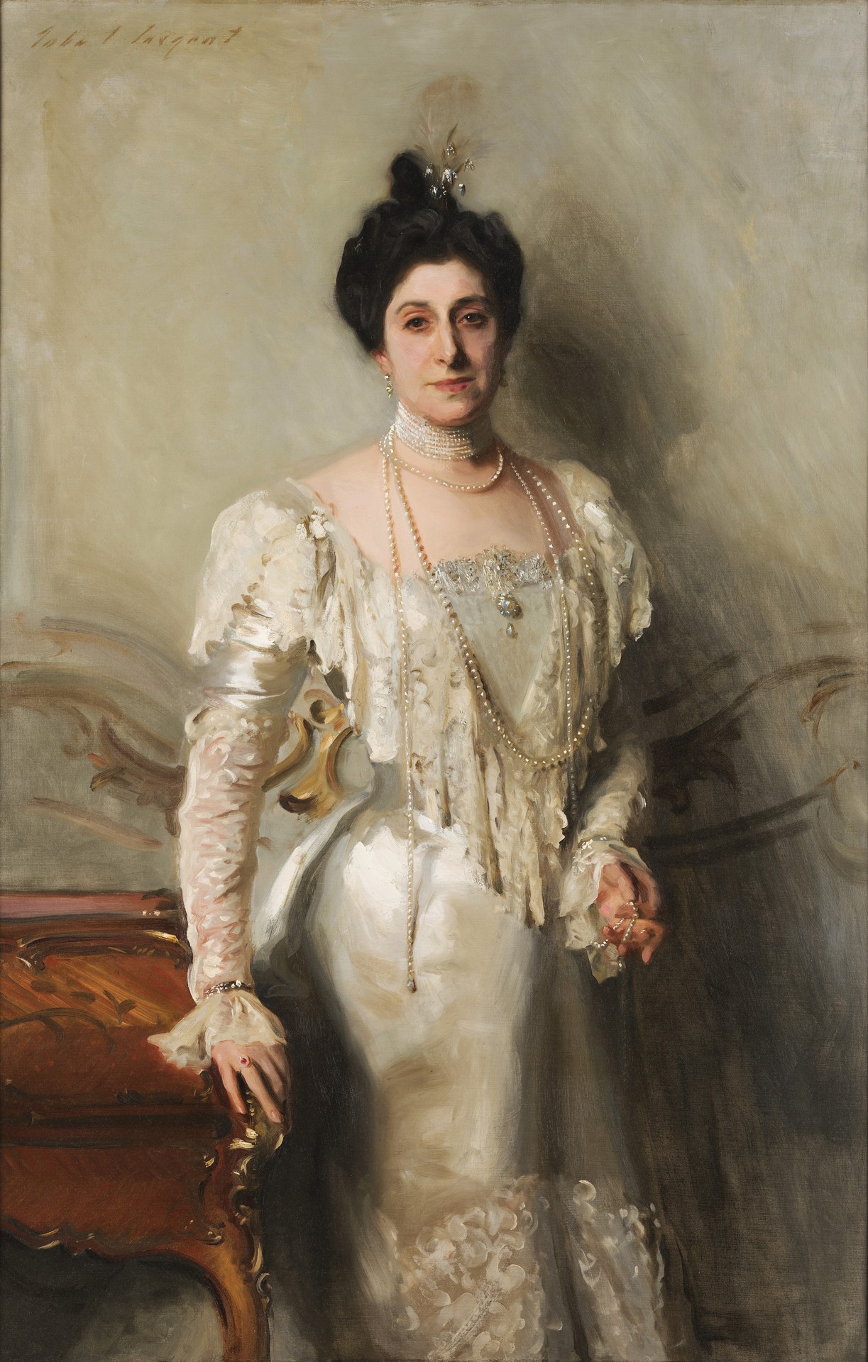 Portrait of Mrs. Asher B. Wertheimer - by John Singer Sargent