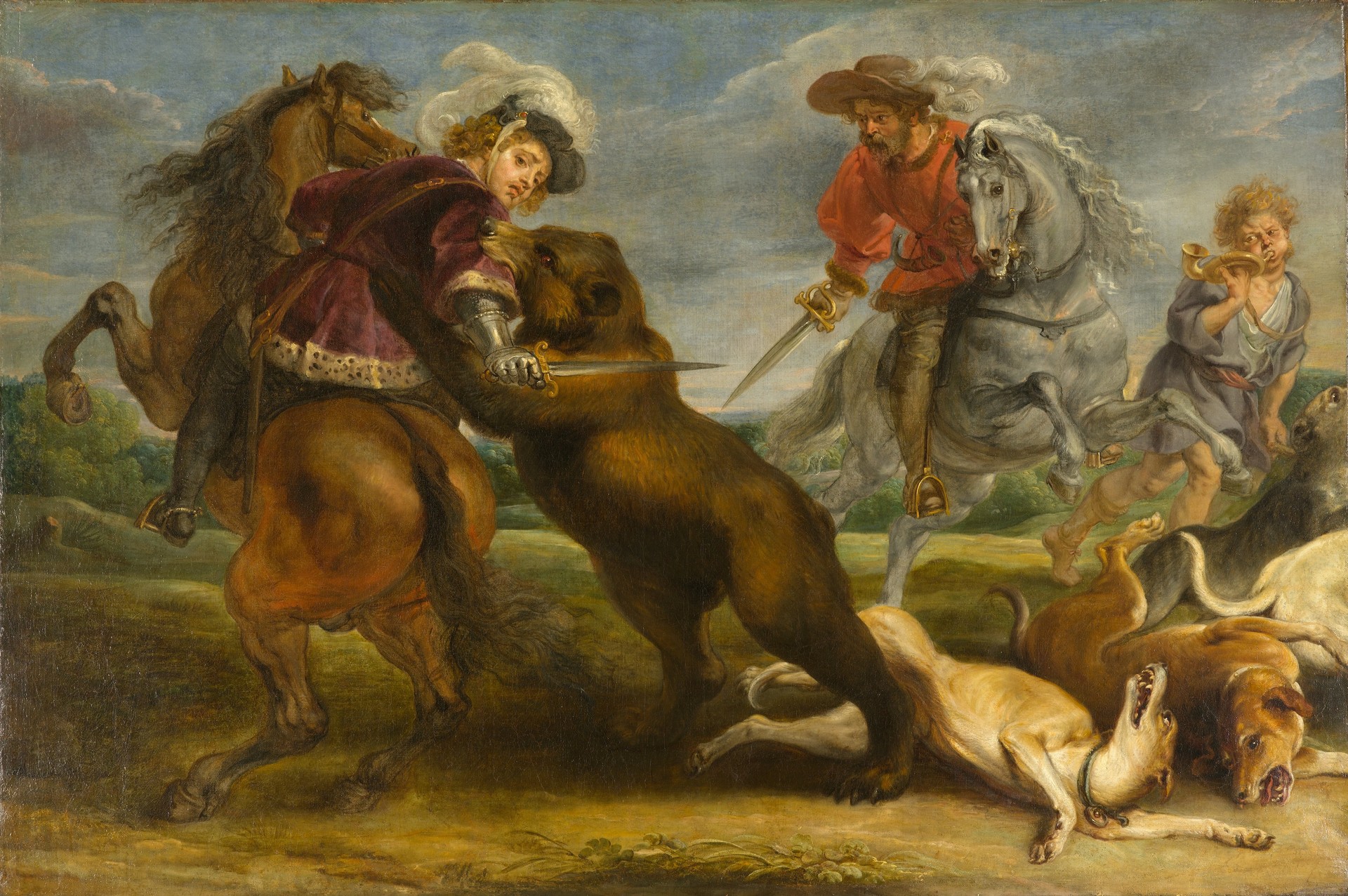 The Bear Hunt - by Peter Paul Rubens