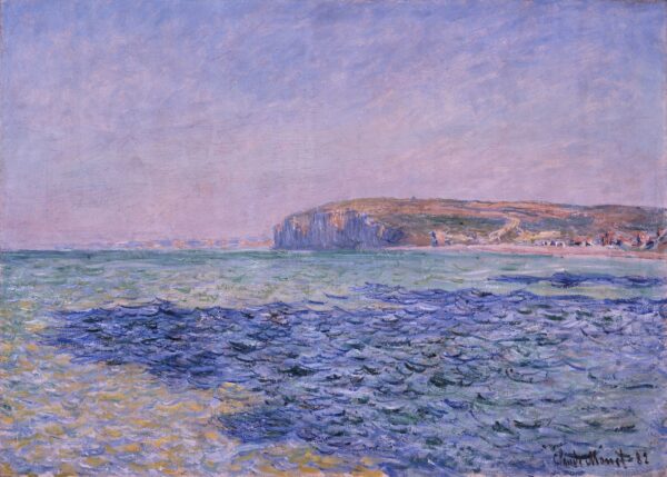 Shadows on the Sea. The Cliffs at Pourville - by Claude Monet