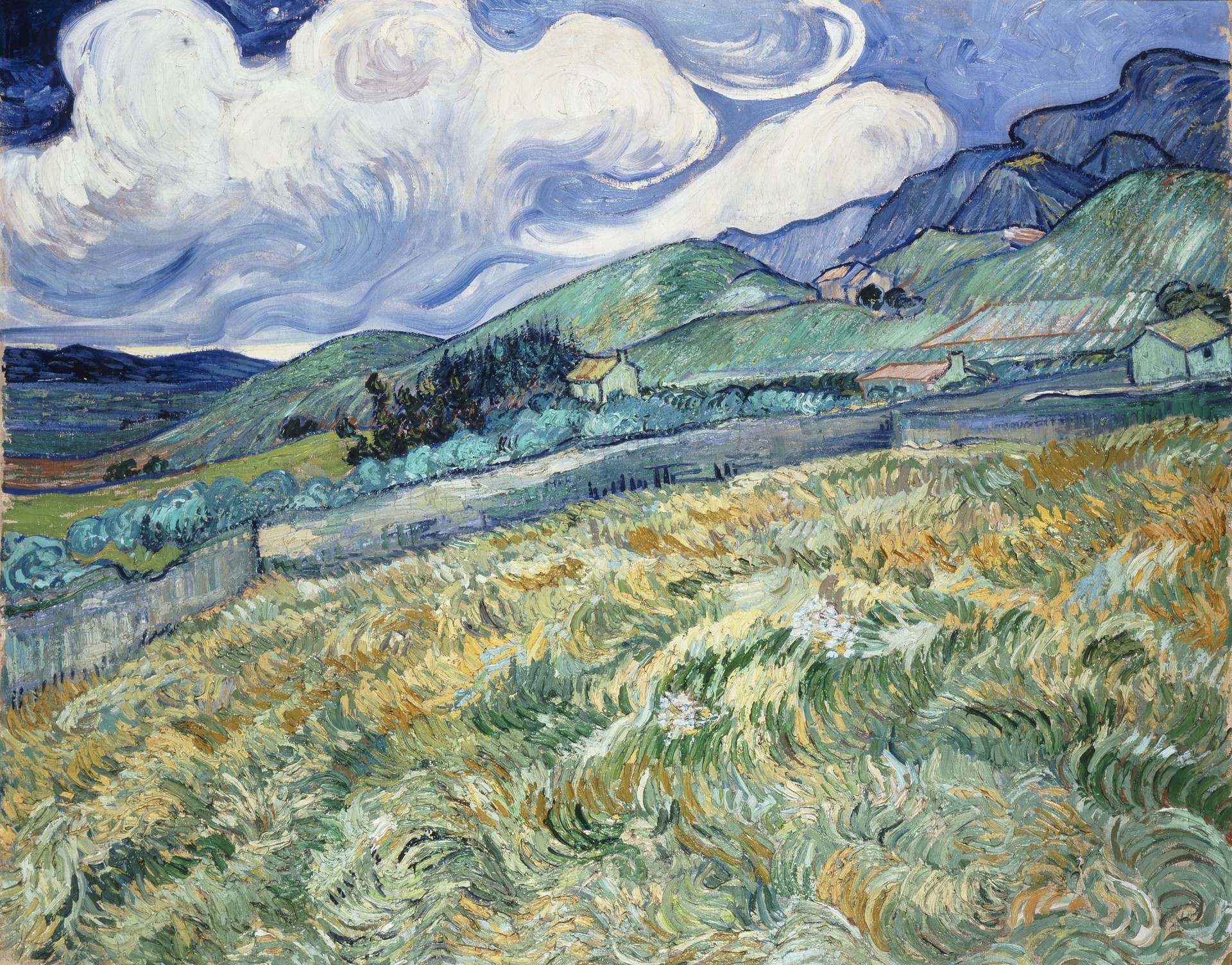 Landscape from Saint-R¨¦my - by Vincent van Gogh