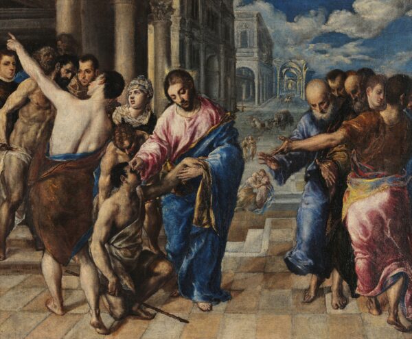 Healing of the Blind - by El Greco