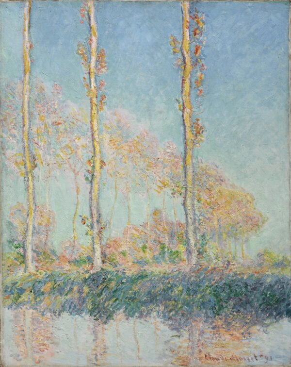 Poplars - by Claude Monet