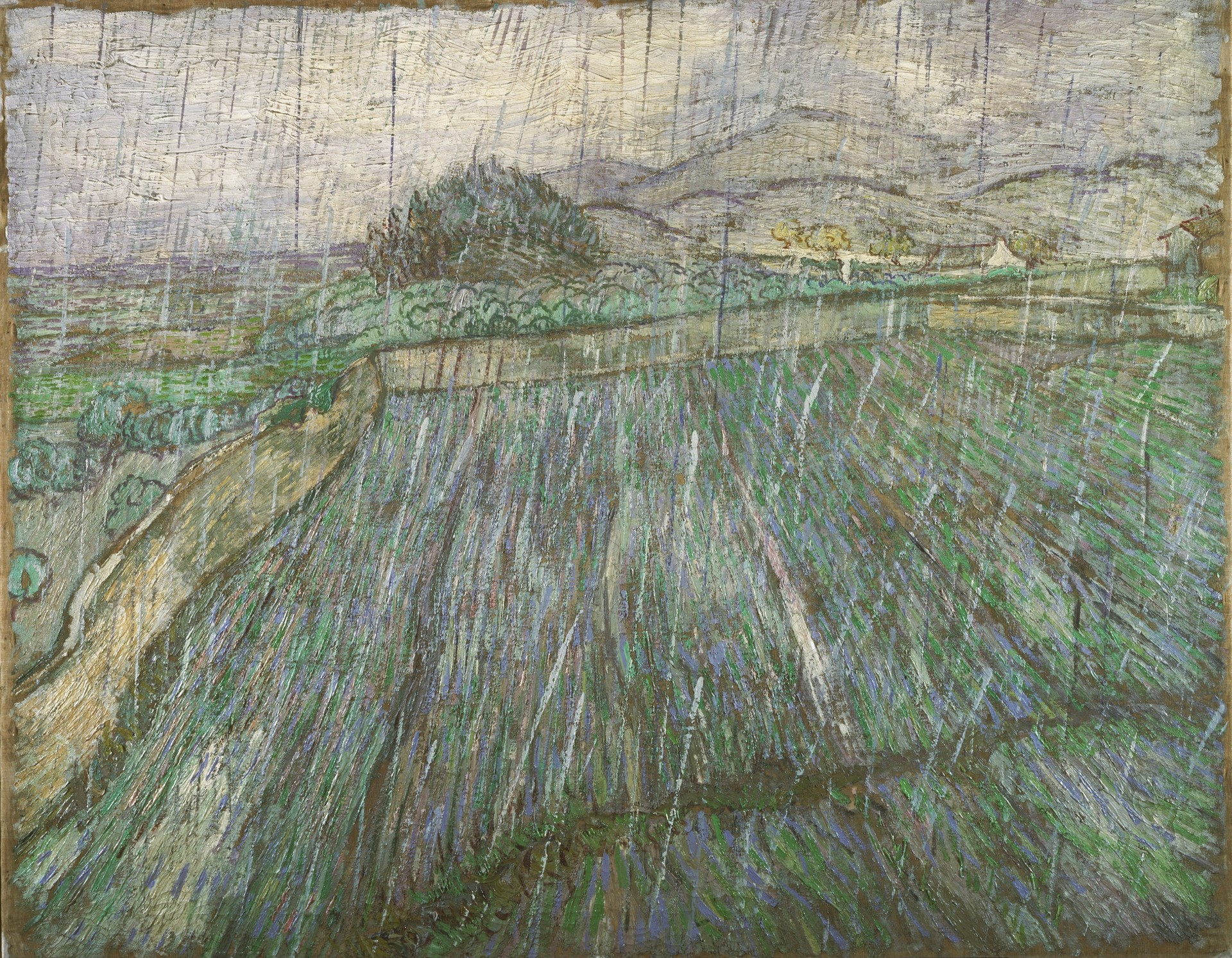 Rain - by Vincent van Gogh