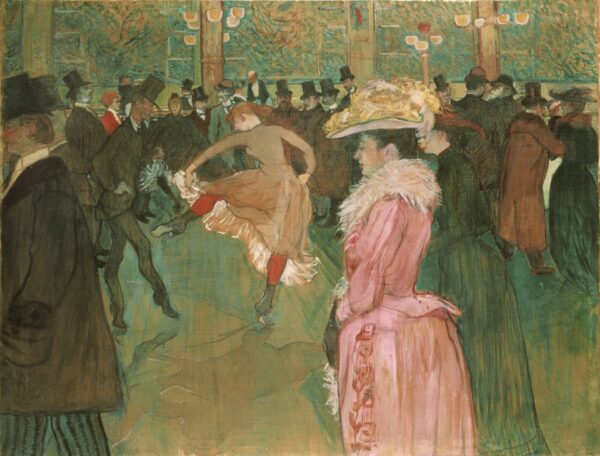 At the Moulin Rouge: The Dance - by Henri de Toulouse-Lautrec