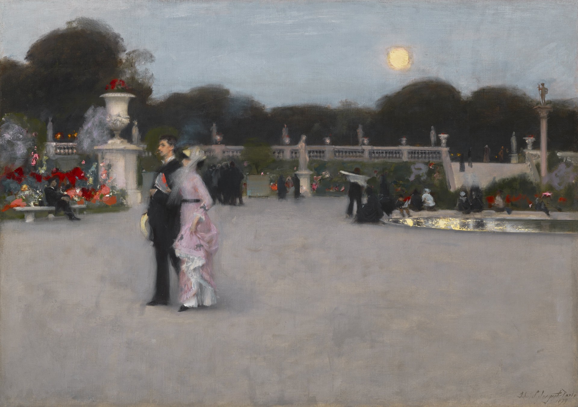 In the Luxembourg Gardens - by John Singer Sargent