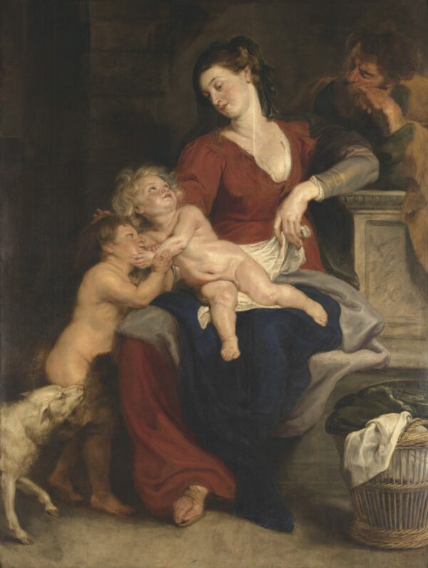 Die heilige Familie mit dem Korb - by Peter Paul Rubens