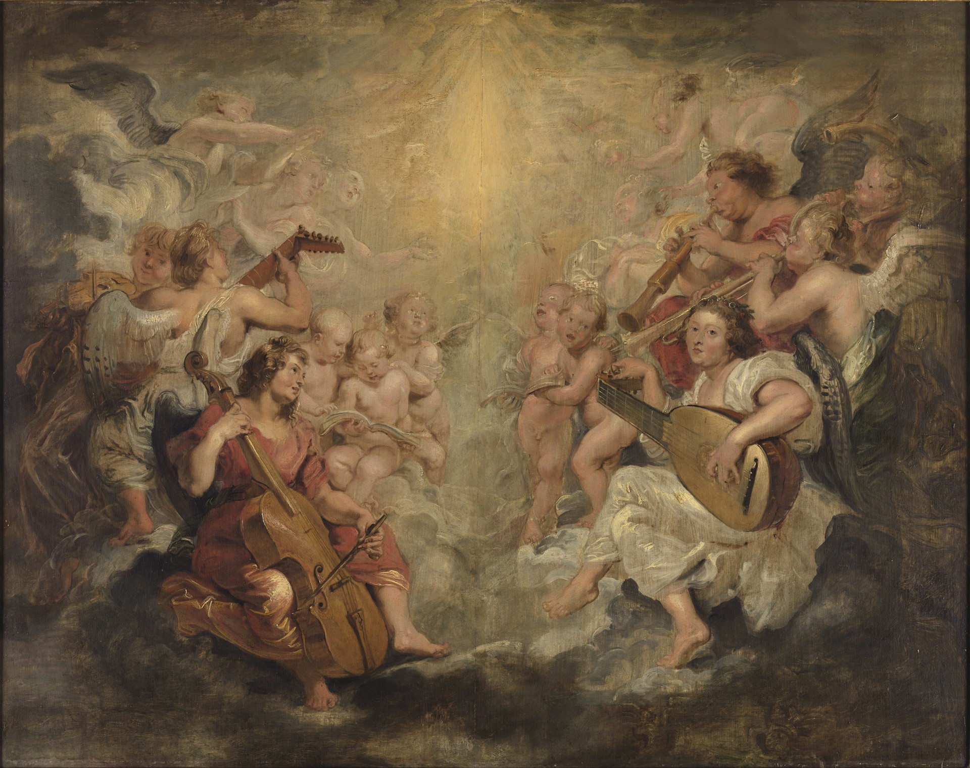 Musizierende Engel - by Peter Paul Rubens