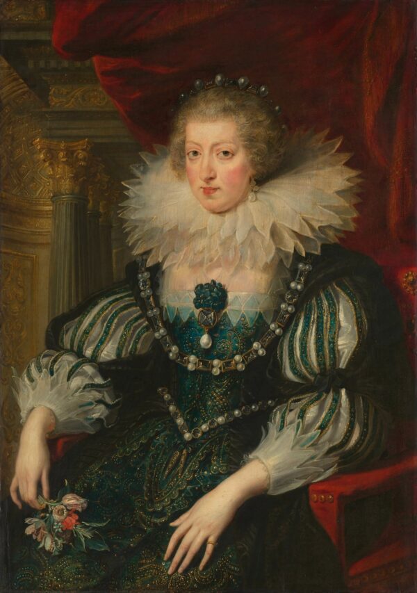 Portret van Anna van Oostenrijk (1601-1666), koningin van Frankrijk - by Peter Paul Rubens