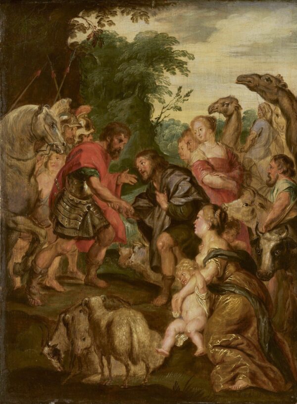 De Verzoening van Jacob en Ezau - by Peter Paul Rubens