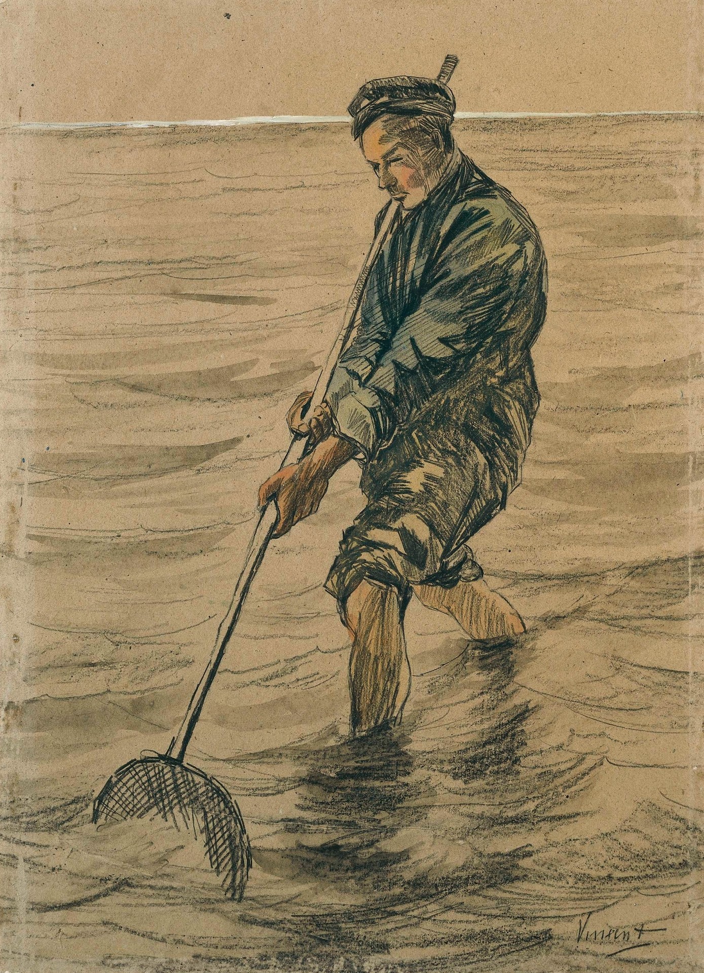 Schelpenvisser - by Vincent van Gogh