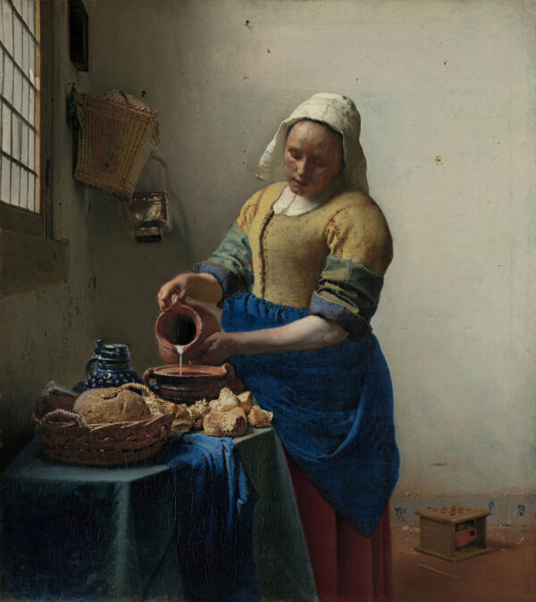 The milkmaid - by Johannes Vermeer