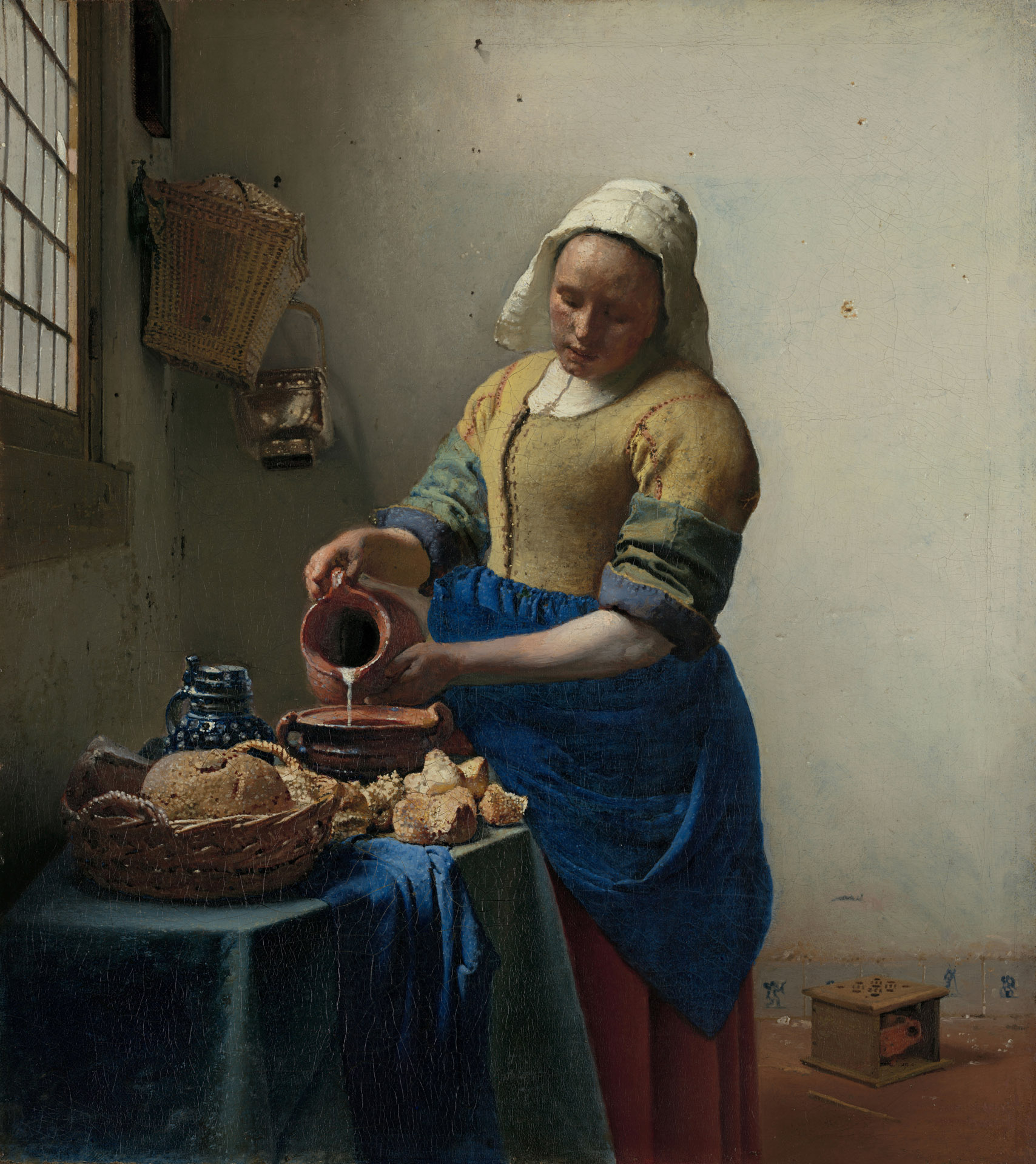 The milkmaid - by Johannes Vermeer