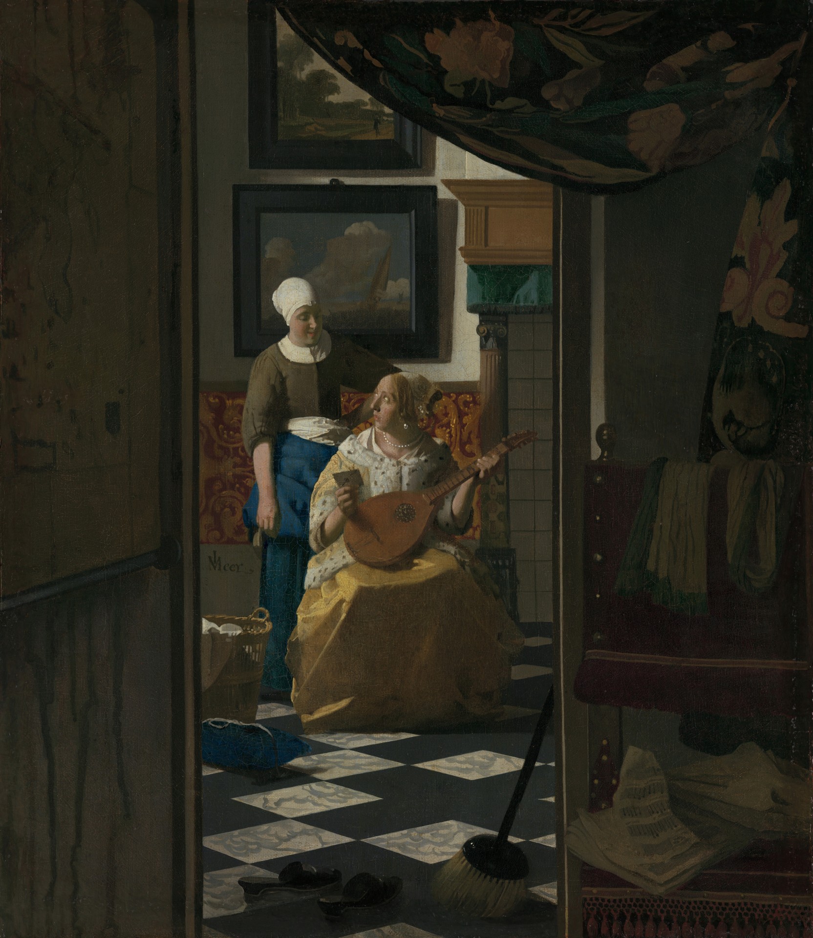 The Love Letter - by Johannes Vermeer