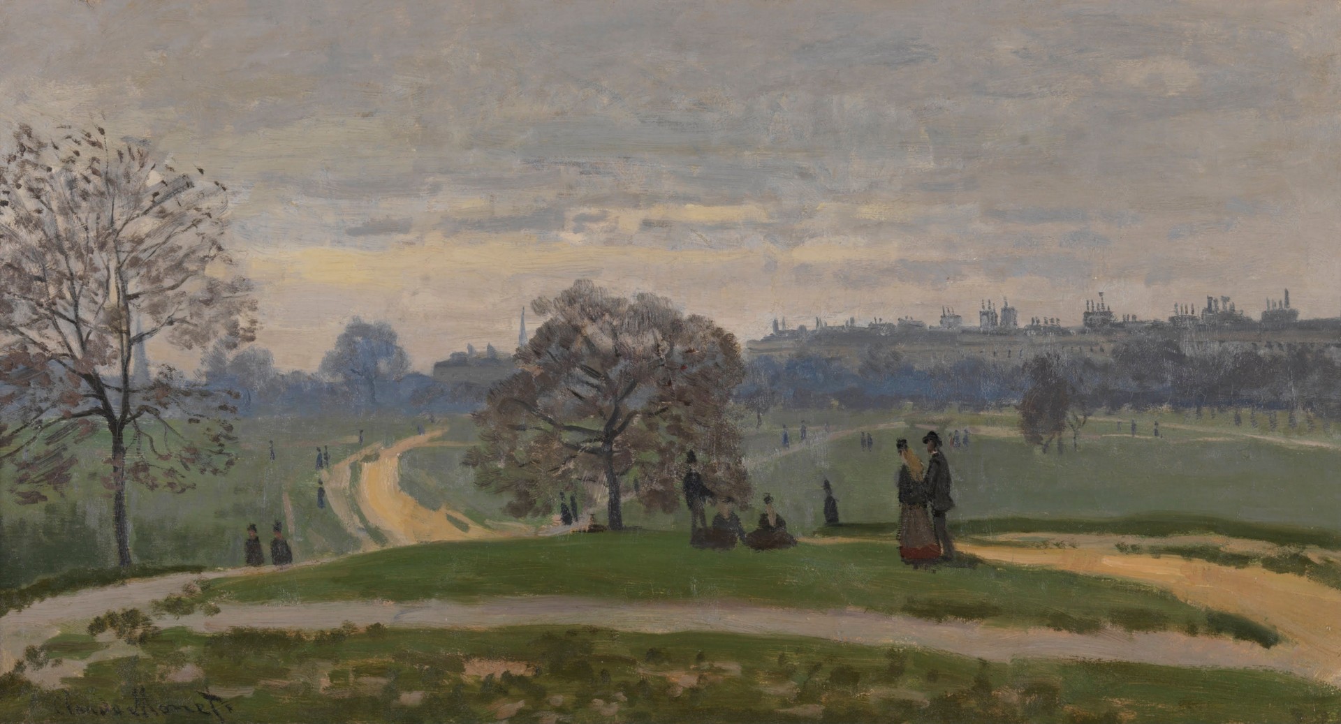Hyde Park, London - by Claude Monet