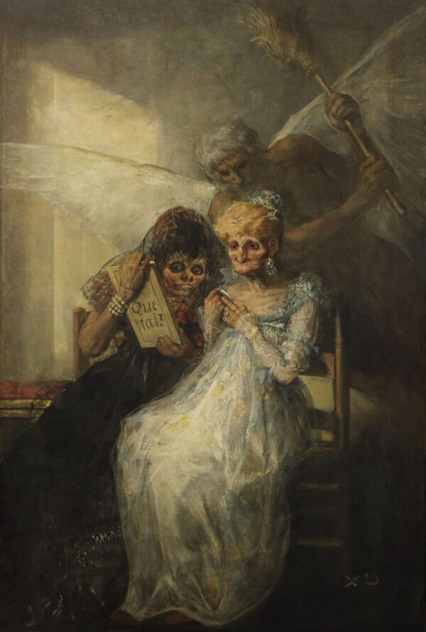 Old Women or Time - by Francisco Goya y Lucientes