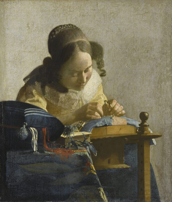 The Lacemaker - by Johannes Vermeer