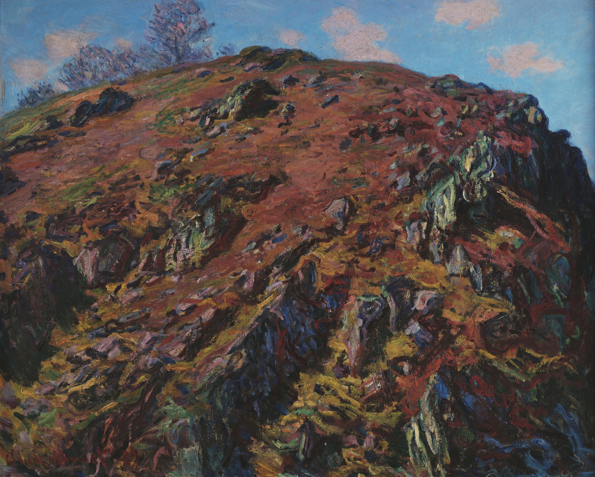 Study of rocks, the Creuse: 'Le Bloc' - by Claude Monet