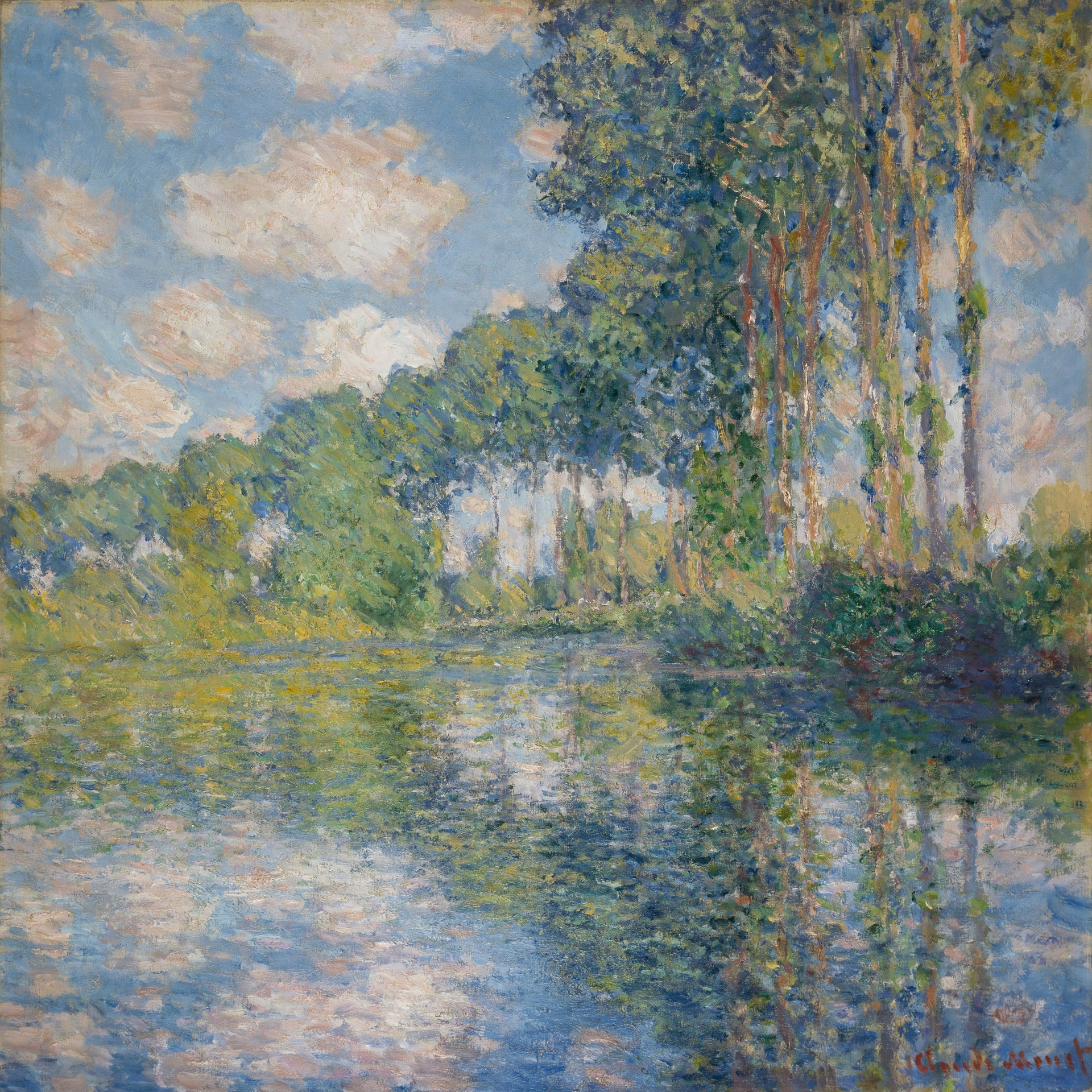 Poplars on the Epte - by Claude Monet
