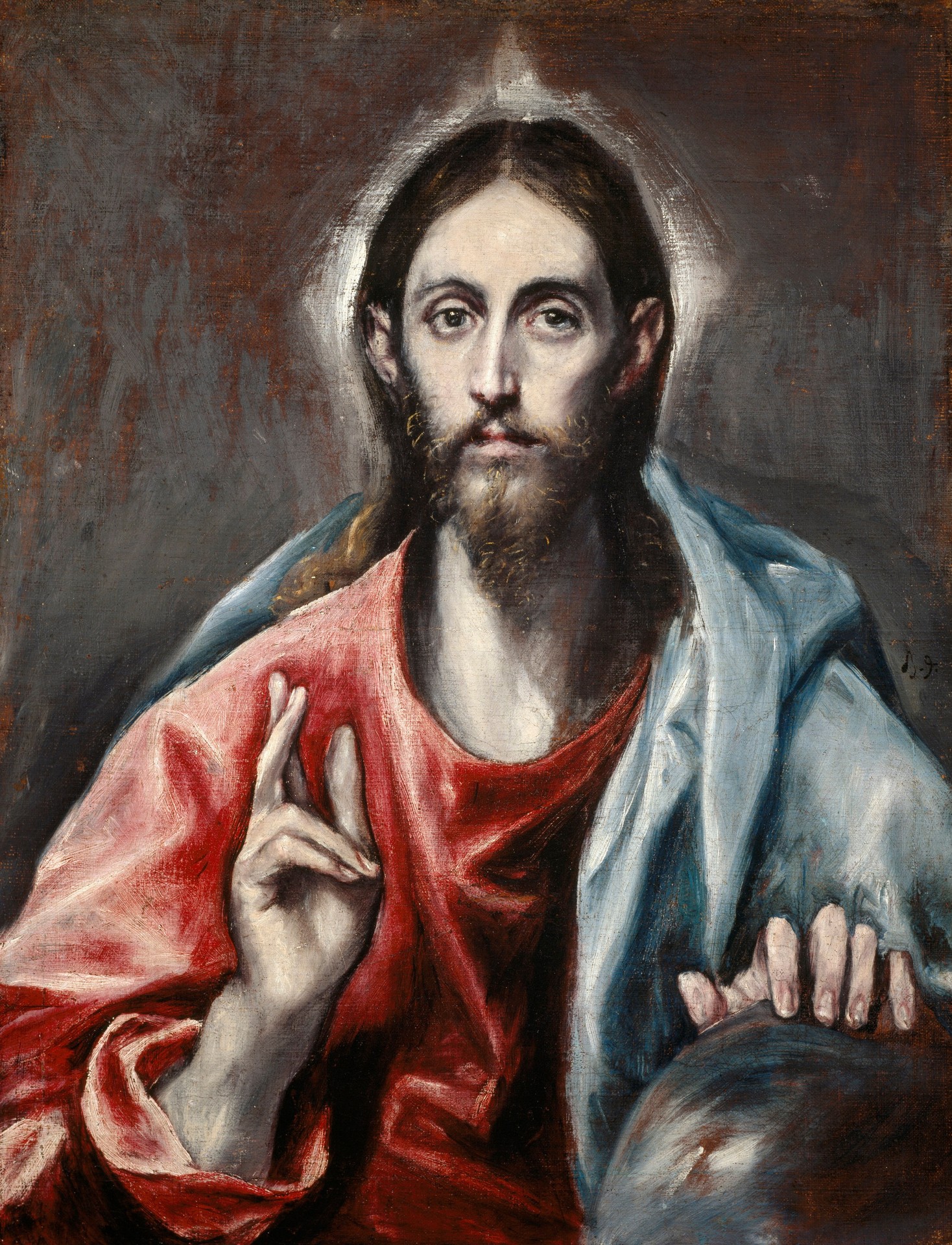 Christ Blessing ('The Saviour of the World') - by El Greco