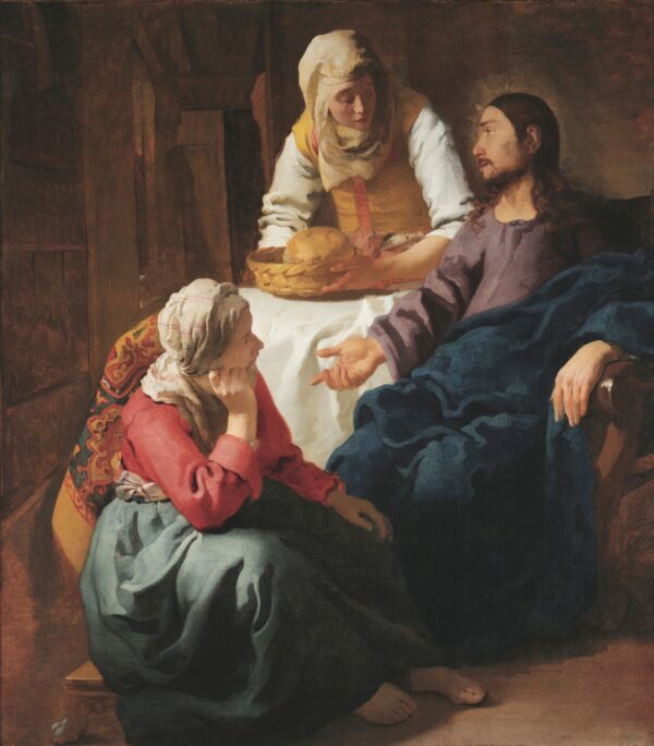 Christ in the House of Martha and Mary - by Johannes Vermeer