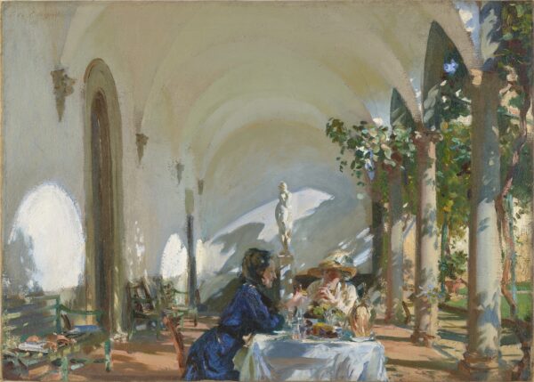 Breakfast in the Loggia - by John Singer Sargent