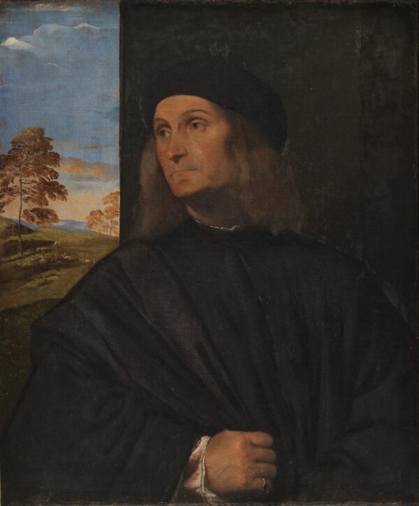 Portrait of the Venetian Painter Giovanni Bellini - by Titian