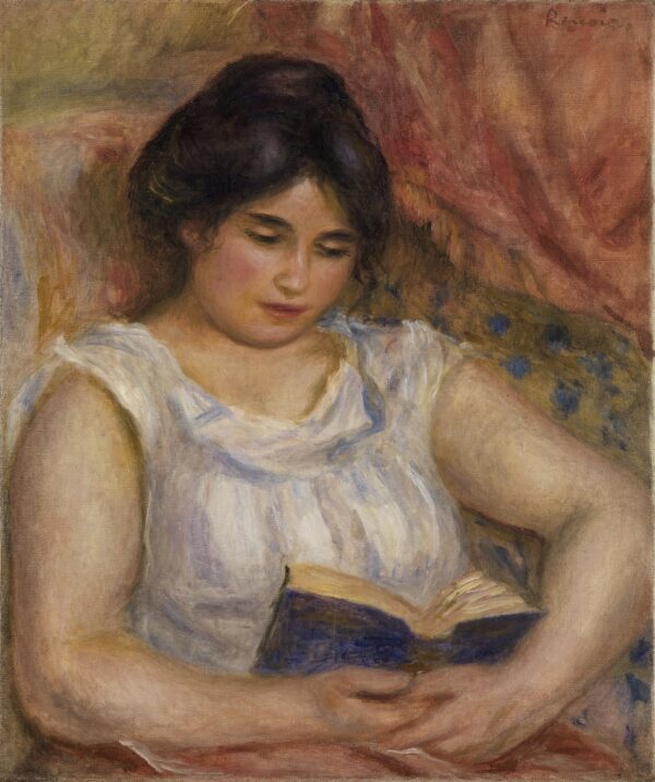 Gabrielle Reading - by Pierre-Auguste Renoir