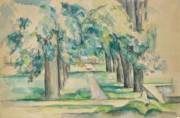 Avenue of Chestnut Trees at the Jas de Bouffan - by Paul Cézanne