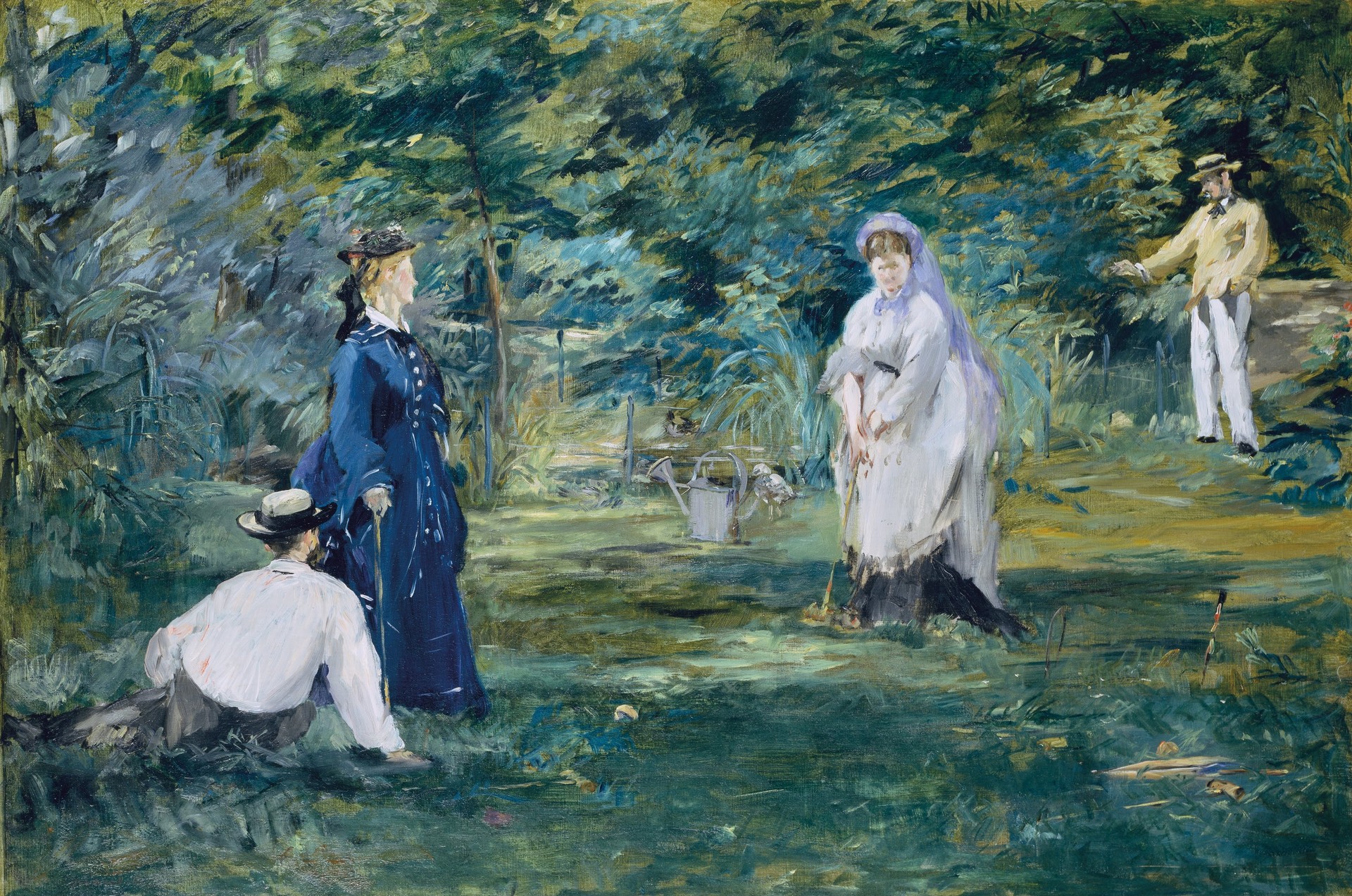 A Game of Croquet - by Édouard Manet