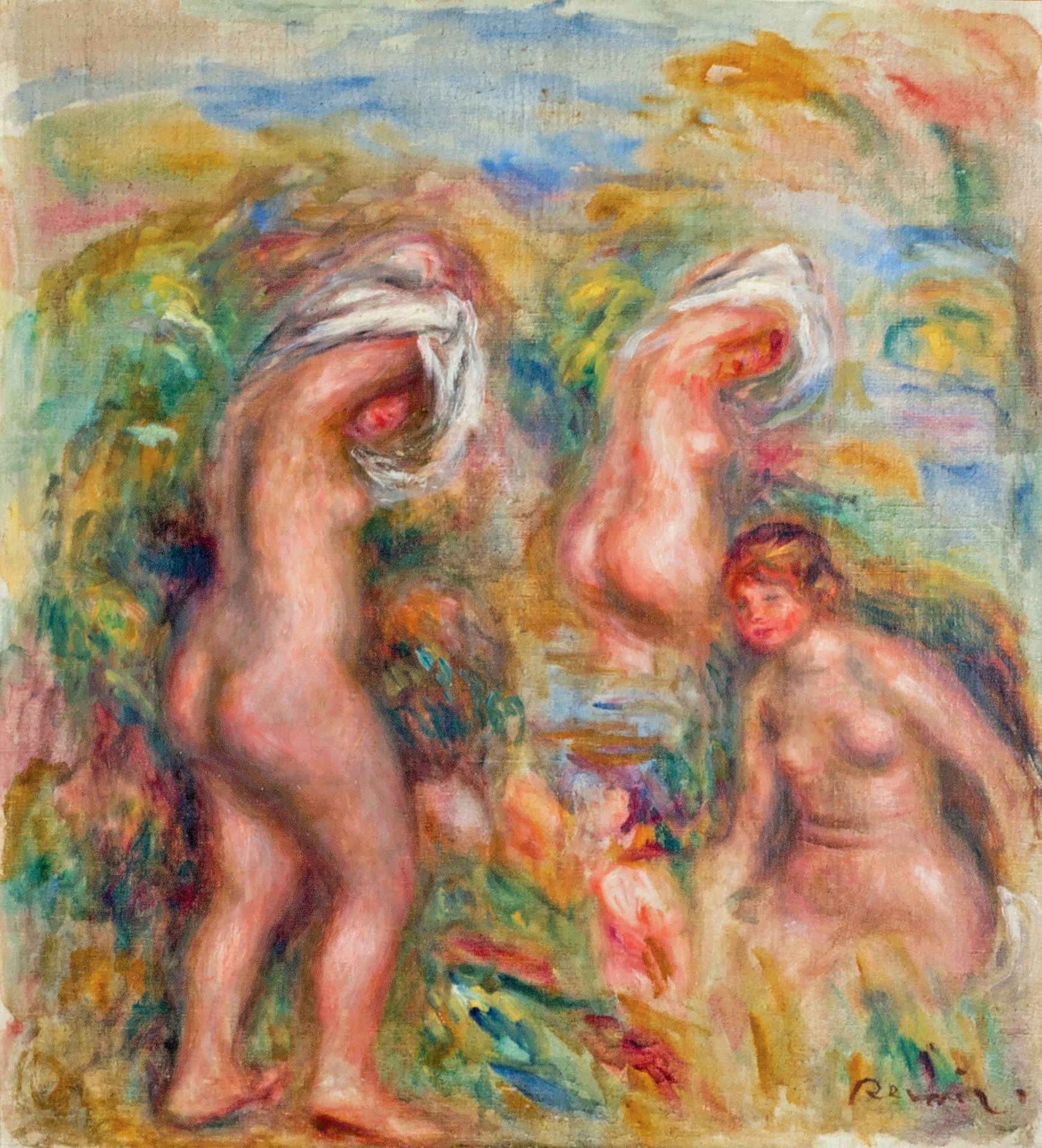 Bathers - by Pierre-Auguste Renoir