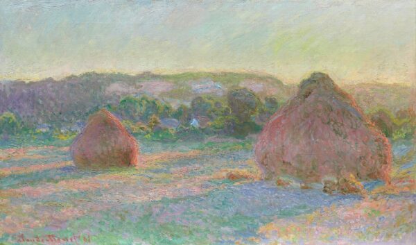 Stacks of Wheat (End of Summer) - by Claude Monet