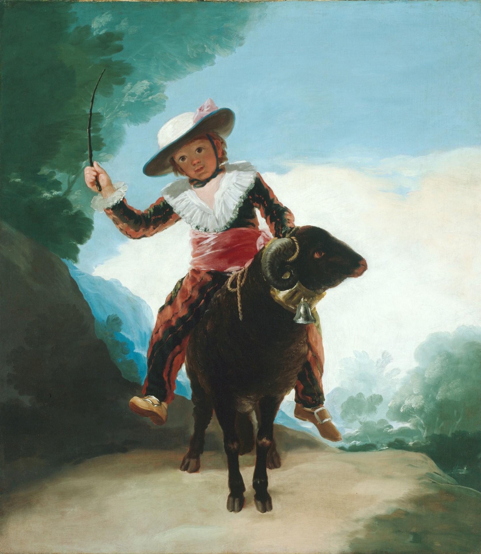 Boy on a Ram - by Francisco Goya y Lucientes