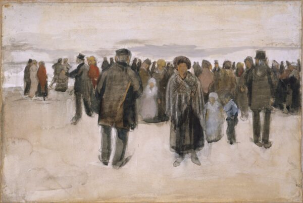 Beach at Scheveningen - by Vincent van Gogh