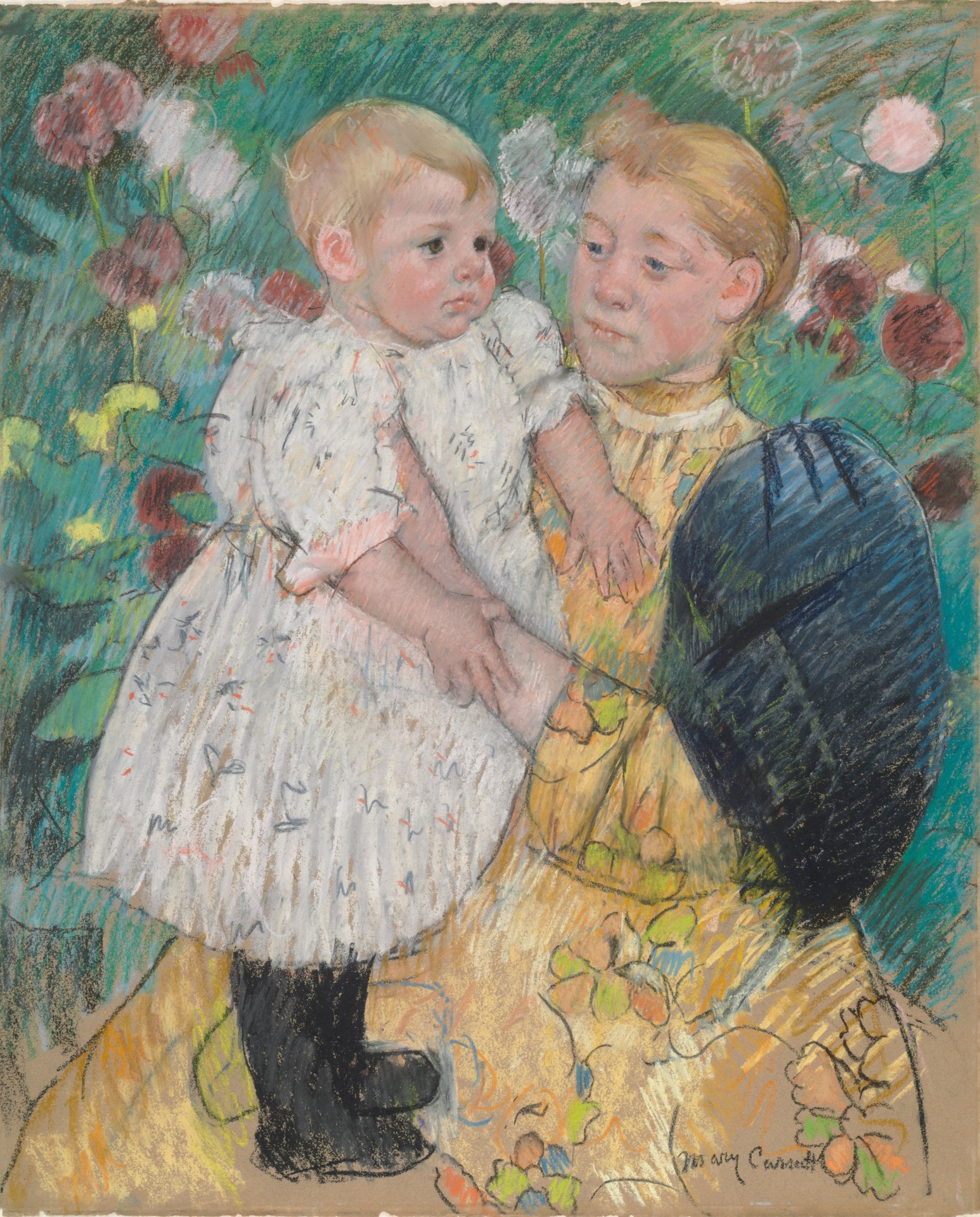 In the Garden - by Mary Cassatt