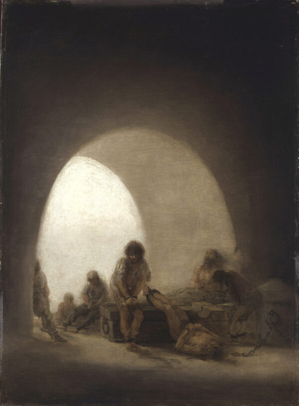 Interieur de Prison - by Francisco Goya y Lucientes
