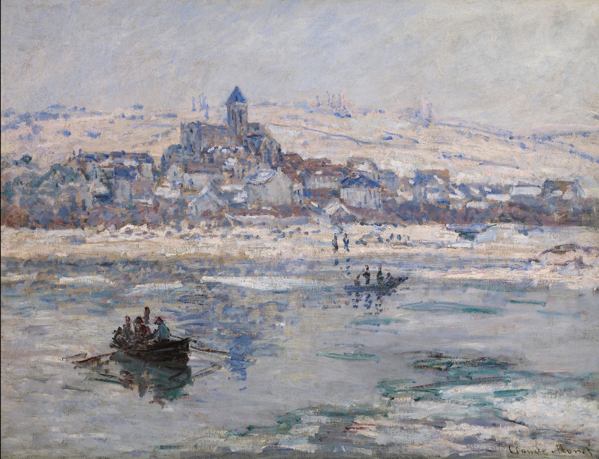 Vétheuil in Winter - by Claude Monet